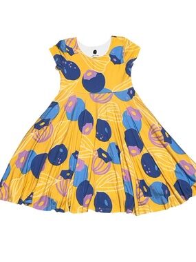 Rhubarb Collection x MARISOL ORTEGA Blueberry Twirl Handmade Dress